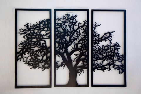 Cuadro Tríptico Árbol