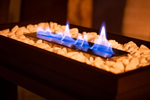 Chimenea Julietta con quemador rectangular