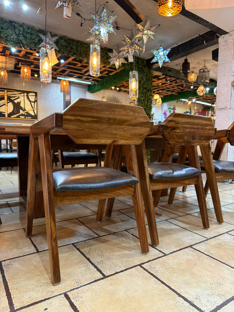 Comedor Tequisquiapan 8p con sillas Bernal