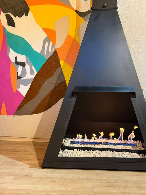 Chimenea Brazza con tiro