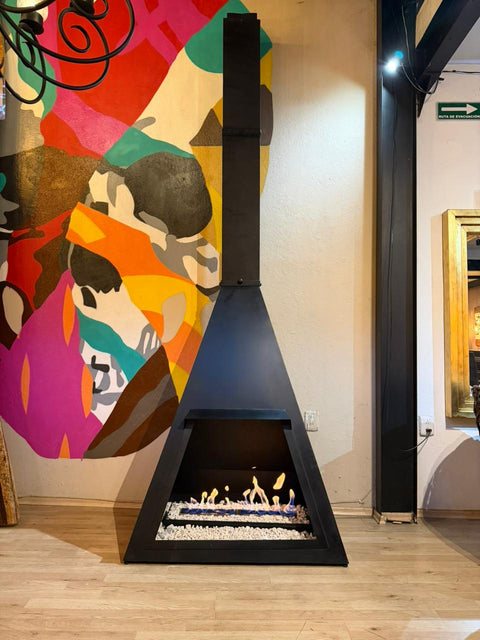 Chimenea Brazza con tiro