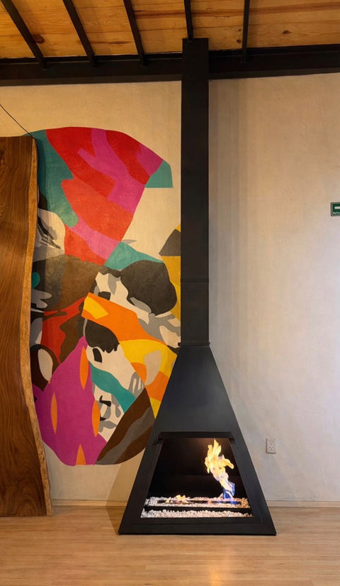 Chimenea Brazza con tiro
