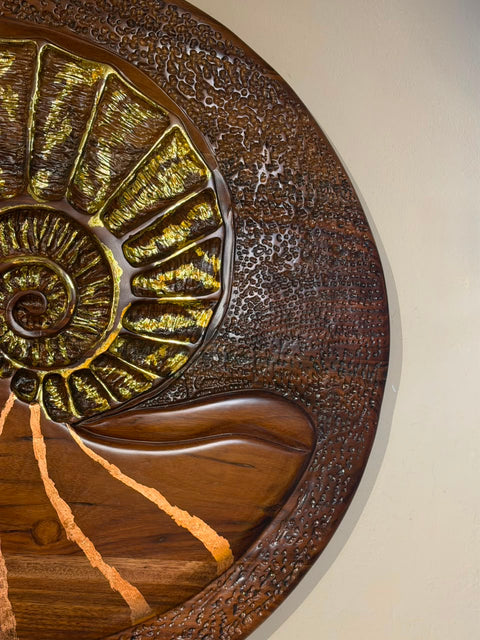 Escultura mural Fósil
